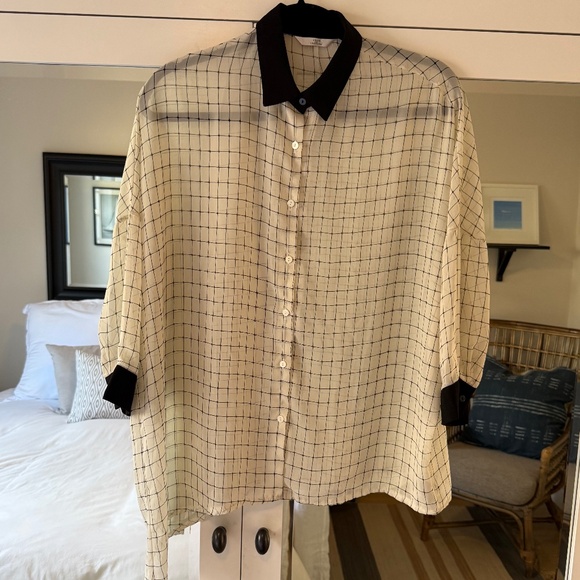 Coco de Chouette Black & Cream Blouse - Picture 1 of 3